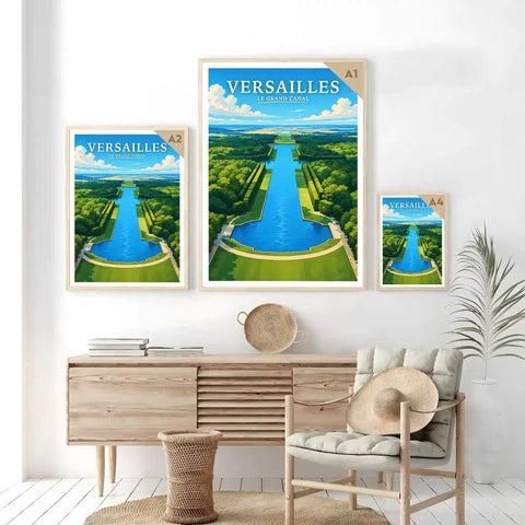 Affiche Versailles Le Grand Canal