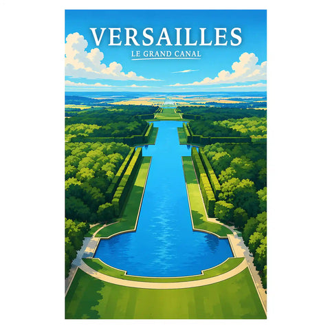Affiche Versailles Le Grand Canal
