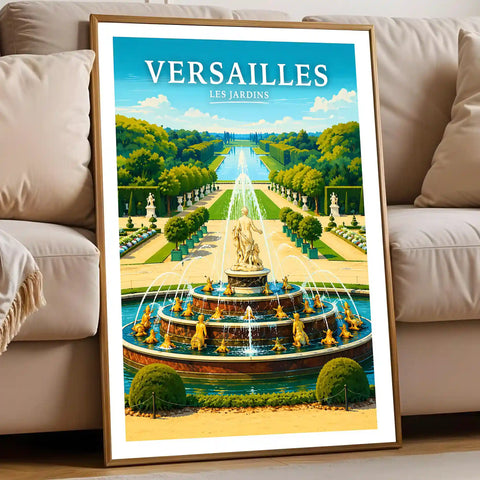 Affiche Versailles Les Jardins