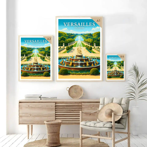 Affiche Versailles Les Jardins
