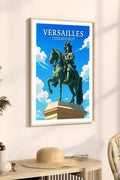 Affiche Versailles Statue de Louis XIV