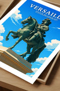 Affiche Versailles Statue de Louis XIV