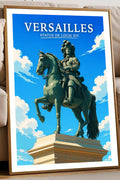 Affiche Versailles Statue de Louis XIV