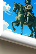 Affiche Versailles Statue de Louis XIV