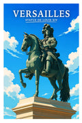 Affiche Versailles Statue de Louis XIV