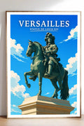 Affiche Versailles Statue de Louis XIV