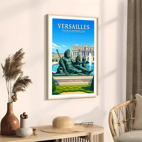 Affiche Versailles Statue du Parterre d'Eau