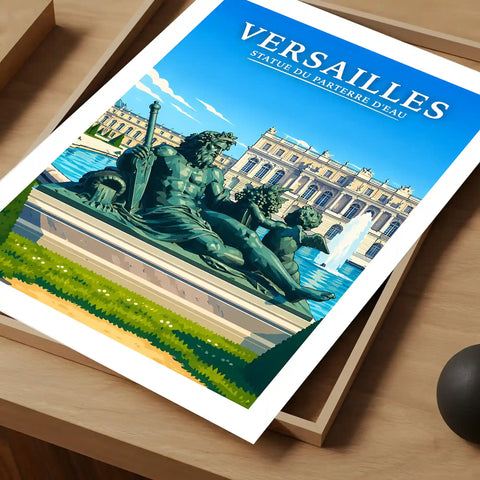 Affiche Versailles Statue du Parterre d'Eau