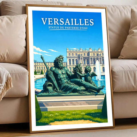 Affiche Versailles Statue du Parterre d'Eau