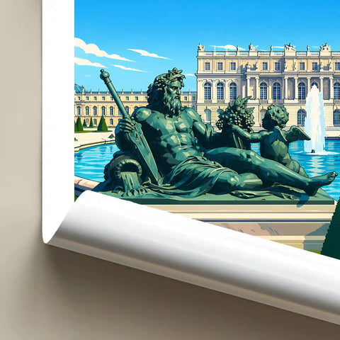 Affiche Versailles Statue du Parterre d'Eau
