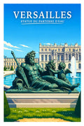 Affiche Versailles Statue du Parterre d'Eau
