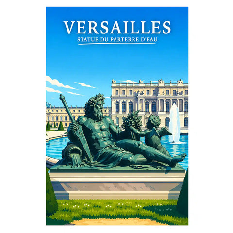 Affiche Versailles Statue du Parterre d'Eau