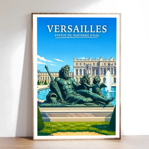 Affiche Versailles Statue du Parterre d'Eau