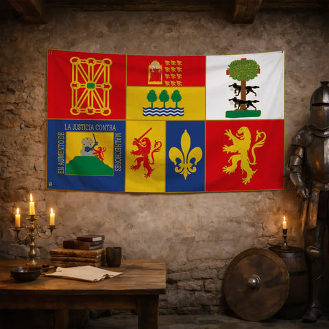 Drapeau - Blason des 7 Provinces Basques