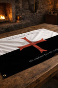 Drapeau Baucent (Non Nobis Domine) - drapeau templier croisade
