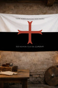 Drapeau Baucent (Non Nobis Domine) - drapeau templier croisade