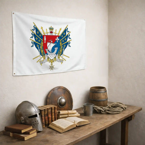 Drapeau - Blason de Boulogne-Billancourt