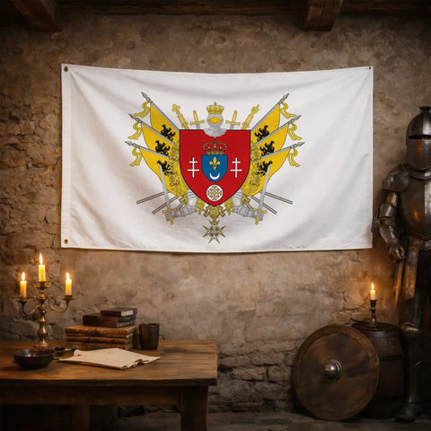 U24 Drapeau de la ville de l'Ingolstadt - Qualité supérieure - 150 x U24 Drapeau de la ville de l'Ingolstadt - Qualité supérieure - 150 x