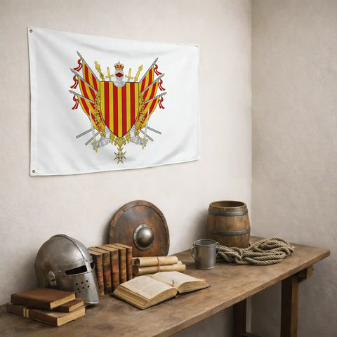Drapeau - Blason de la Catalogne