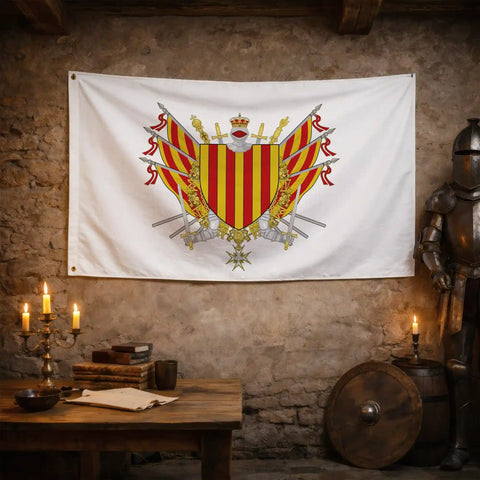 Drapeau - Blason de la Catalogne