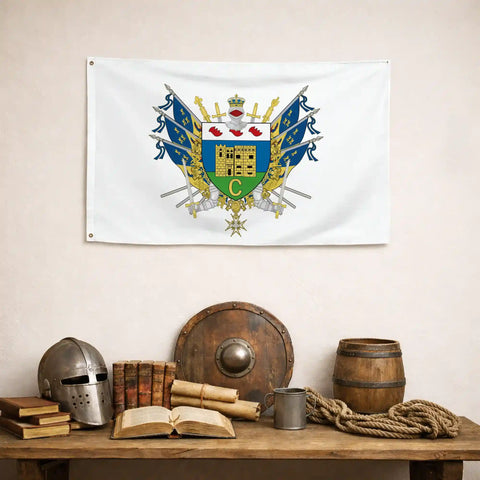 Drapeau - Blason de Crest