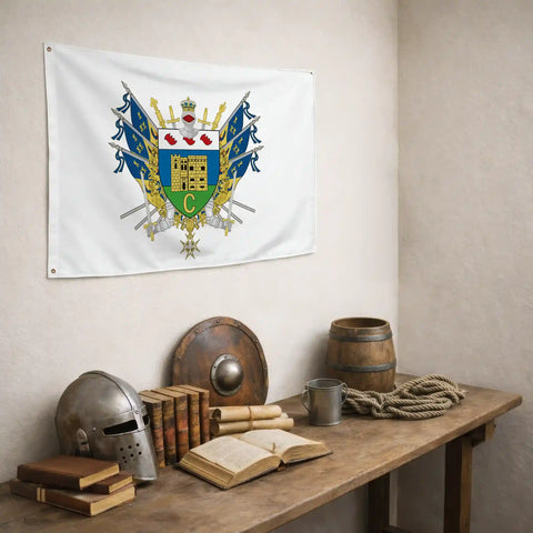 Drapeau - Blason de Crest
