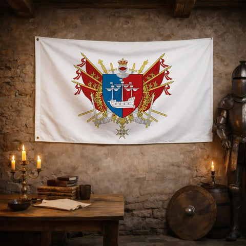 Drapeau - Blason de Dieppe