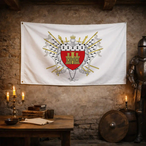 Drapeau - Blason de Dinan