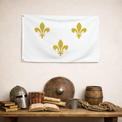 Drapeau Blanc - Fleur de Lys
