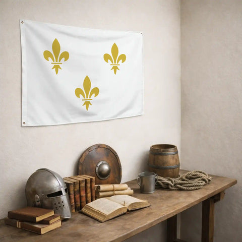 Drapeau Blanc - Fleur de Lys