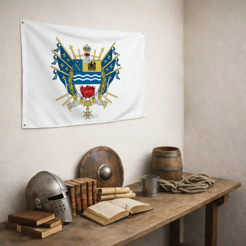 Drapeau - Blason de Fontainebleau