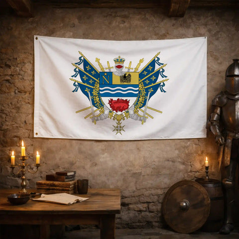 Drapeau - Blason de Fontainebleau