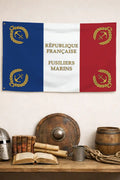Drapeau Fusiliers Marins - chrétien patriote royaliste France