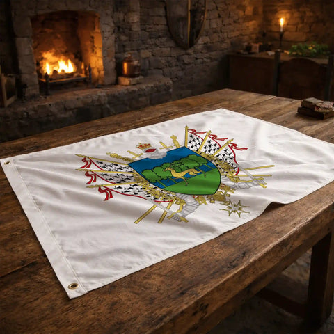 Drapeau - Blason de Guéret