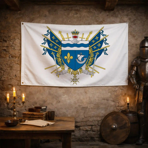 Drapeau - Blason des Hauts-de-Seine (92)