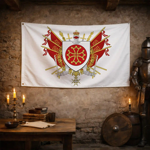 Drapeau - Blason de l'Hérault (34)