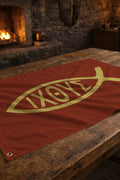 Drapeau Ichthus - drapeau chrétien symbole