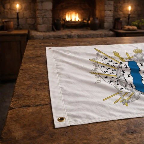 Drapeau - Blason de l'Ille-et-Vilaine (35)