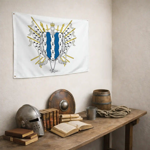 Drapeau - Blason de l'Ille-et-Vilaine (35)