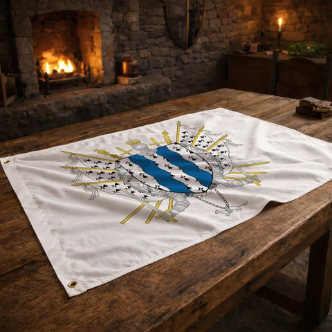 Drapeau - Blason de l'Ille-et-Vilaine (35)