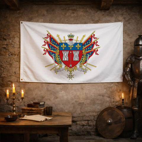 Drapeau - Blason de La Flèche