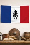 Drapeau Légion Étrangère - chrétien patriote royaliste France