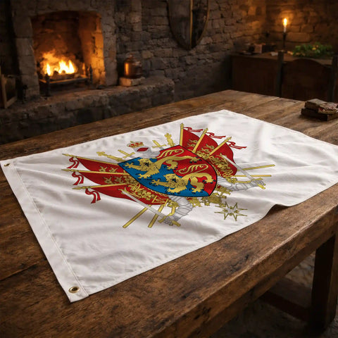 Drapeau - Blason de la Manche (50)
