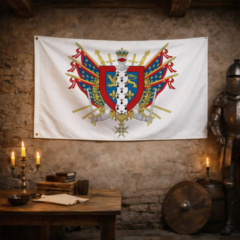 Drapeau - Blason de la Mayenne (53)