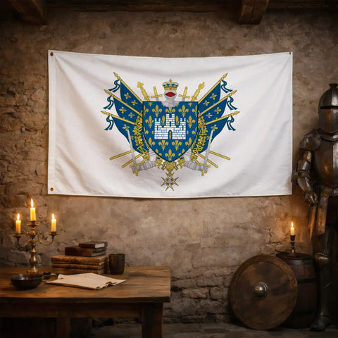 Drapeau - Blason de Melun