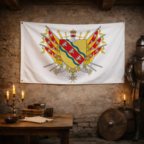 Drapeau - Blason de la Meurthe-et-Moselle (54)