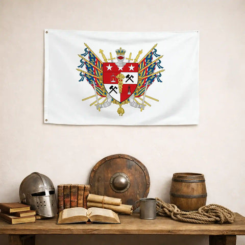 Drapeau - Blason de Montceau-les-Mines