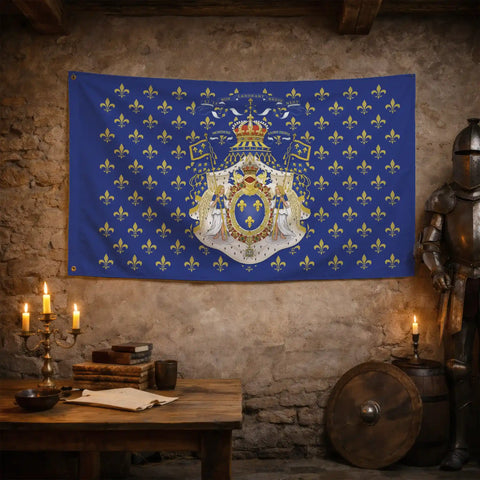 Drapeau Montjoie Saint-Denis - drapeau royaliste france