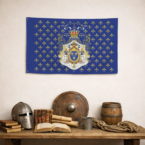 Drapeau Montjoie Saint-Denis - drapeau royaliste france