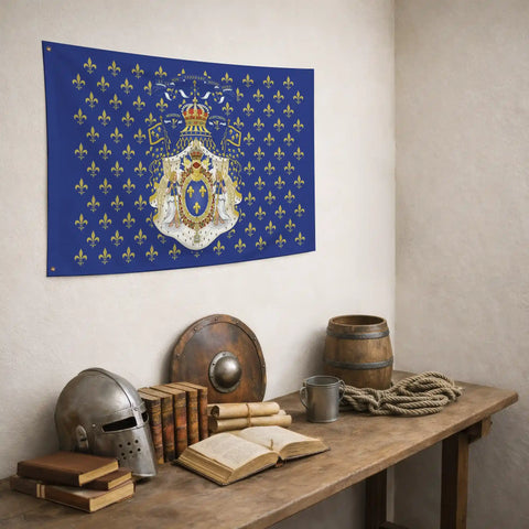 Drapeau Montjoie Saint-Denis - drapeau royaliste france